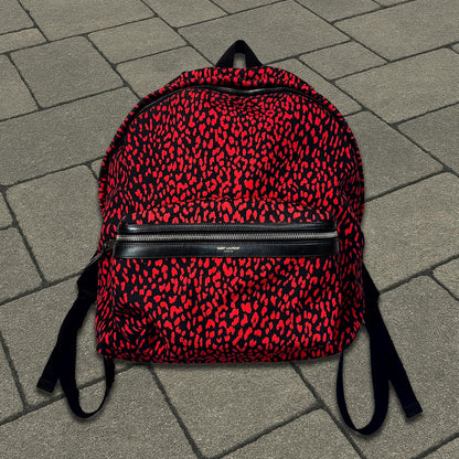 Saint Laurent Paris Red Babycat Backpack