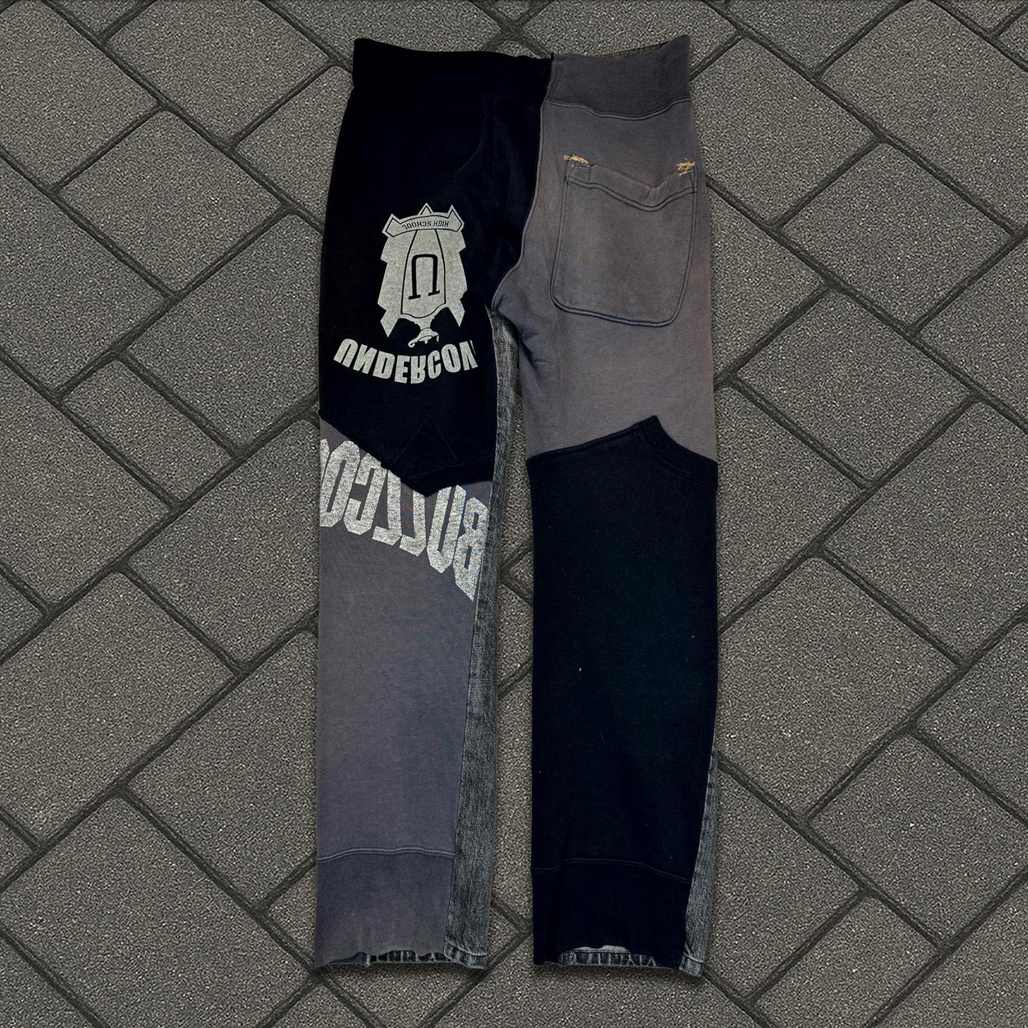 AW02 Undercover Black Rebelgods Hybrid Denim