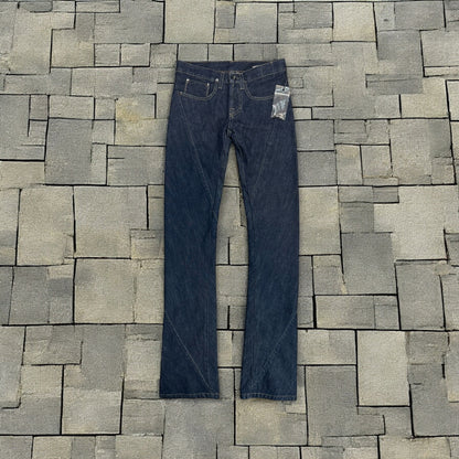 SS07 “Wishbone” Rick Owens Blue Spiral Denim