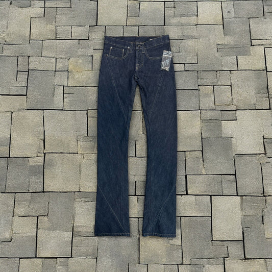 SS07 “Wishbone” Rick Owens Blue Spiral Denim