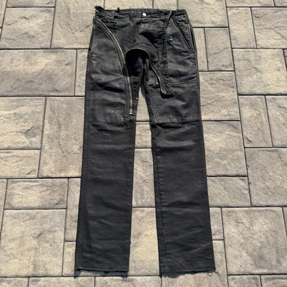 FW07 Rick Owens Corduroy Waxed Double Layer Aircut Denim