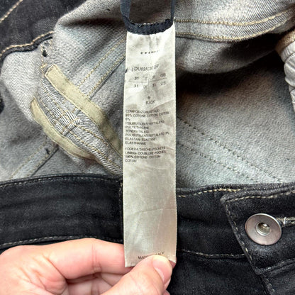 Rick Owens Waxed Tyrone Bootcut Denim  