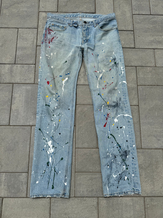 SS06 Number Nine “ Welcome To The Shadow” Painter Denim