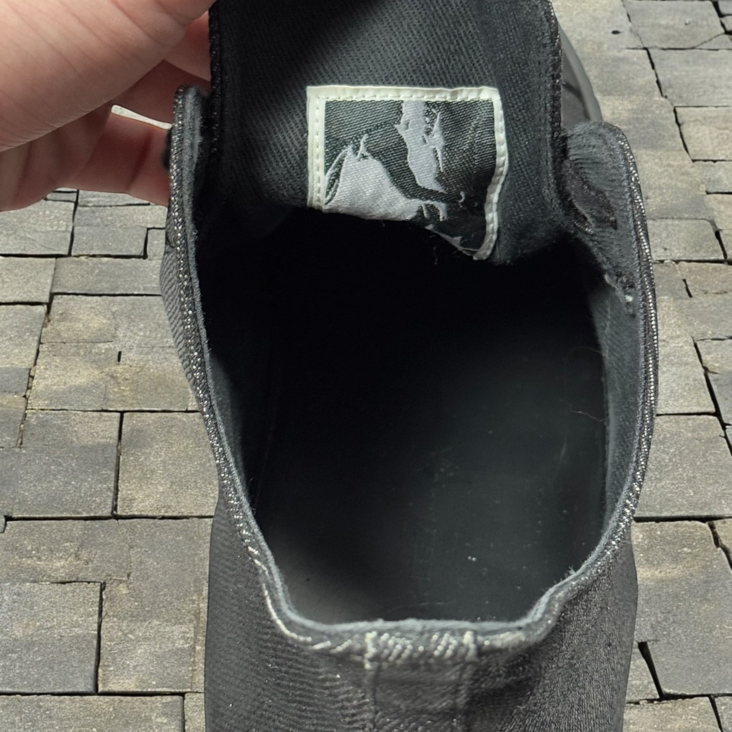 Rick Owens Waxed Denim Low Ramones