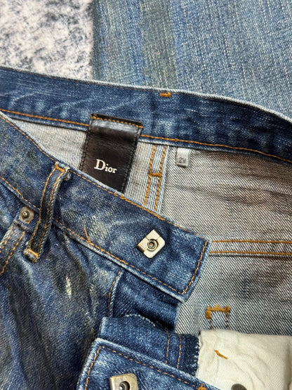 AW05 Dior Homme Clawmark Luster Waxed Denim