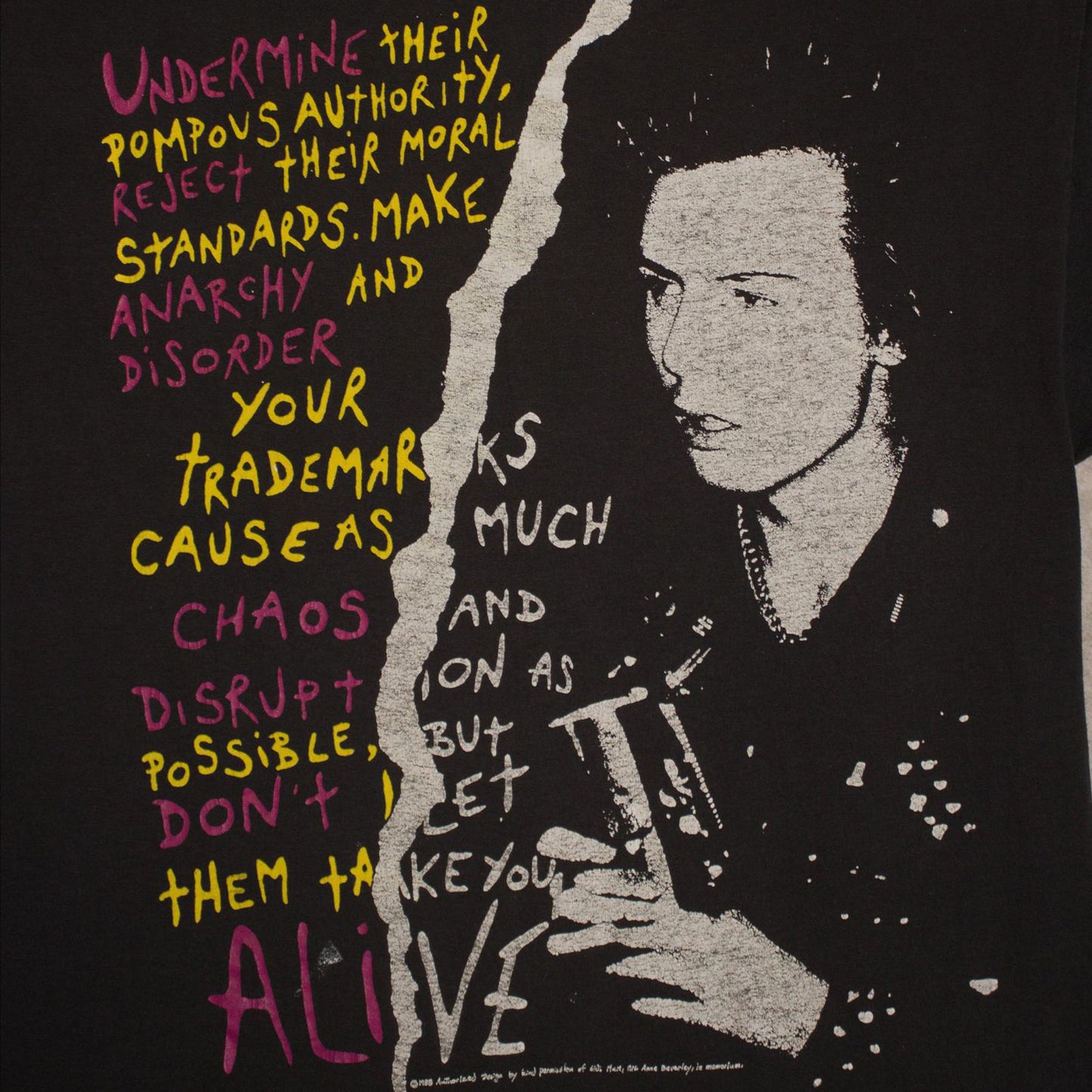 1988 Sid Vicious Alive Tee