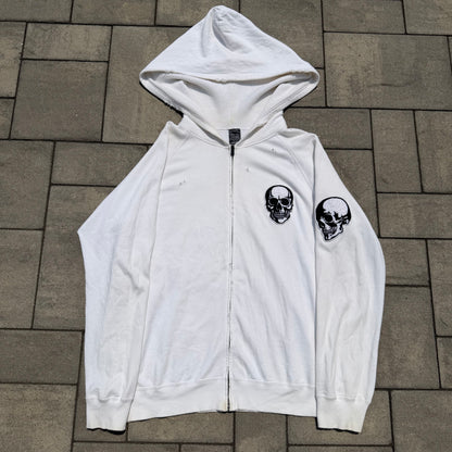 SS04 Number Nine White Skull Hoodie