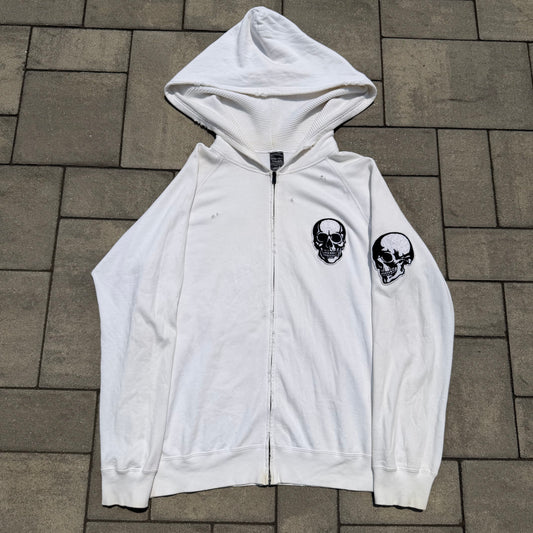 SS04 Number Nine White Skull Hoodie