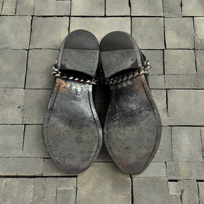 Celine Carmargue Black Chain Boots