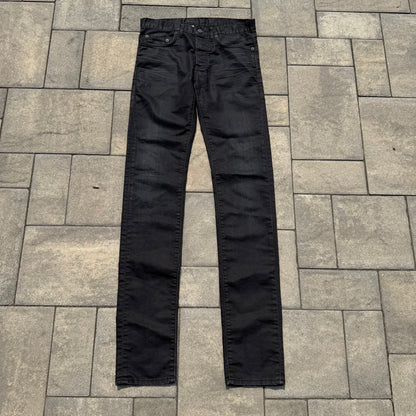 AW09 Dior Homme Black Waxed Denim