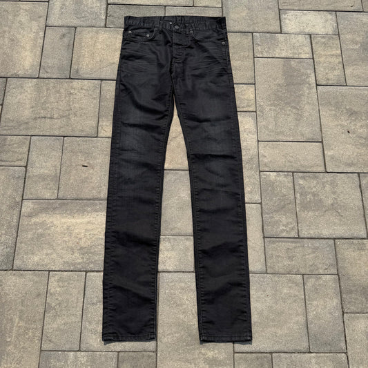 AW09 Dior Homme Black Waxed Denim