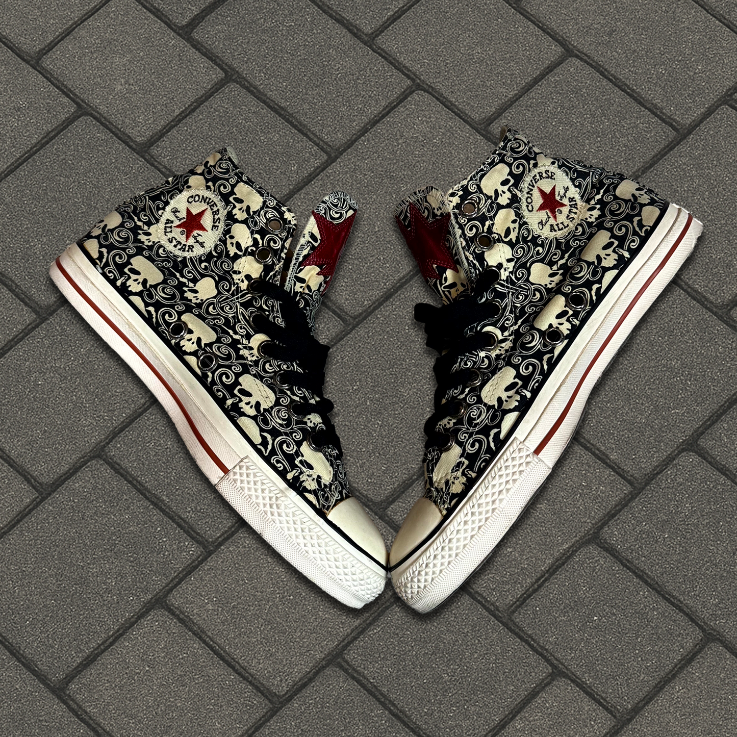 Chrome Hearts Star Patch Skull Converse