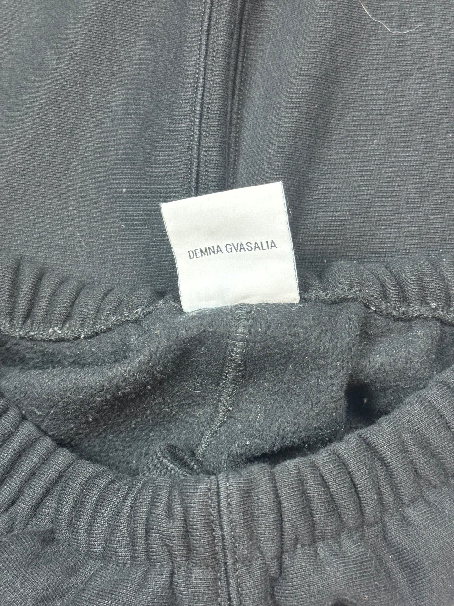 AW19 Vetements Black Spellout Sweatpants