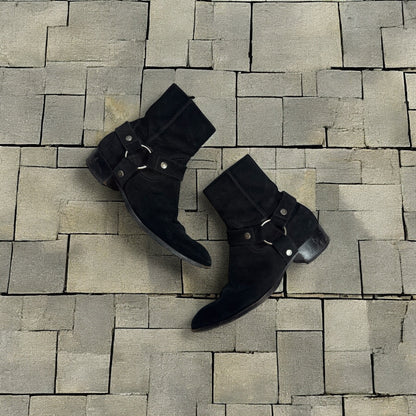 Saint Laurent Paris Black Wyatt Boot