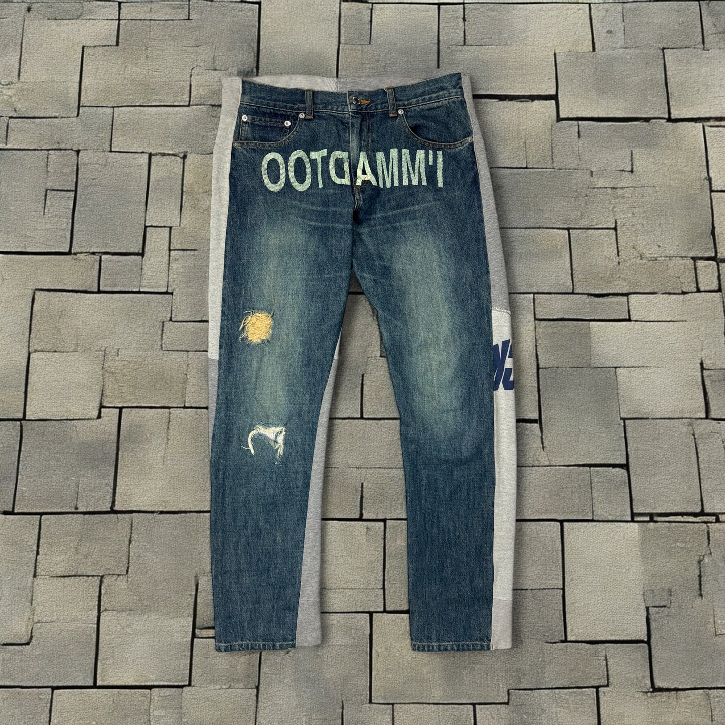 AW02 Undercover “IMMADTOO” Hybrid Denim