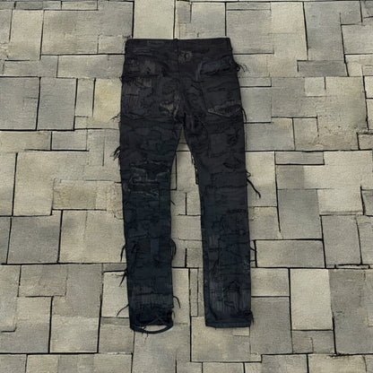 AW05 Undercover “Arts & Crafts” 85 Black Boro Denim