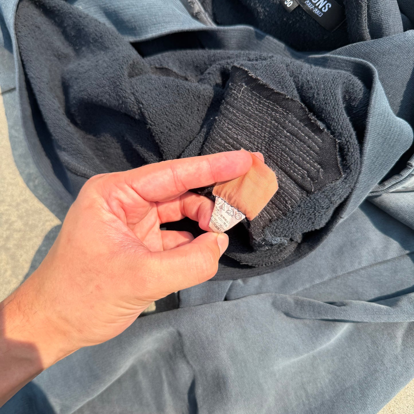 AW02 Raf Simons Virginia Creeper Colligate Hoodie