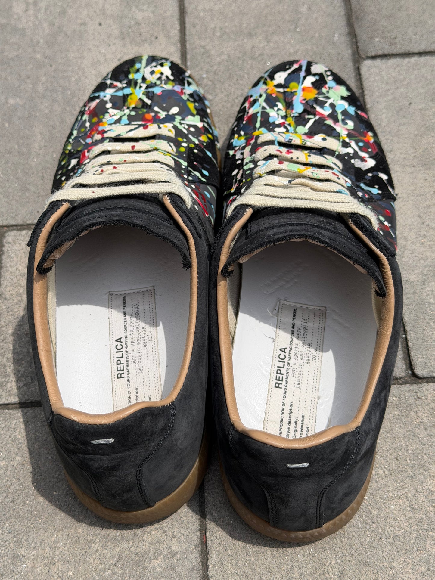 Maison Margiela Paint Splatter Gat Sneaker
