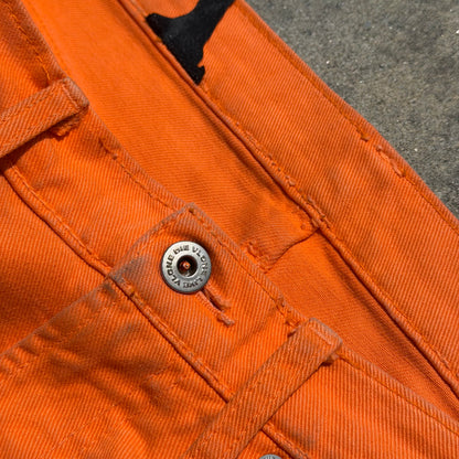 Vlone Orange Old English Denim
