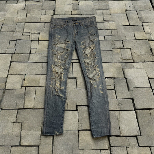 FW13 Saint Laurent Chain Denim