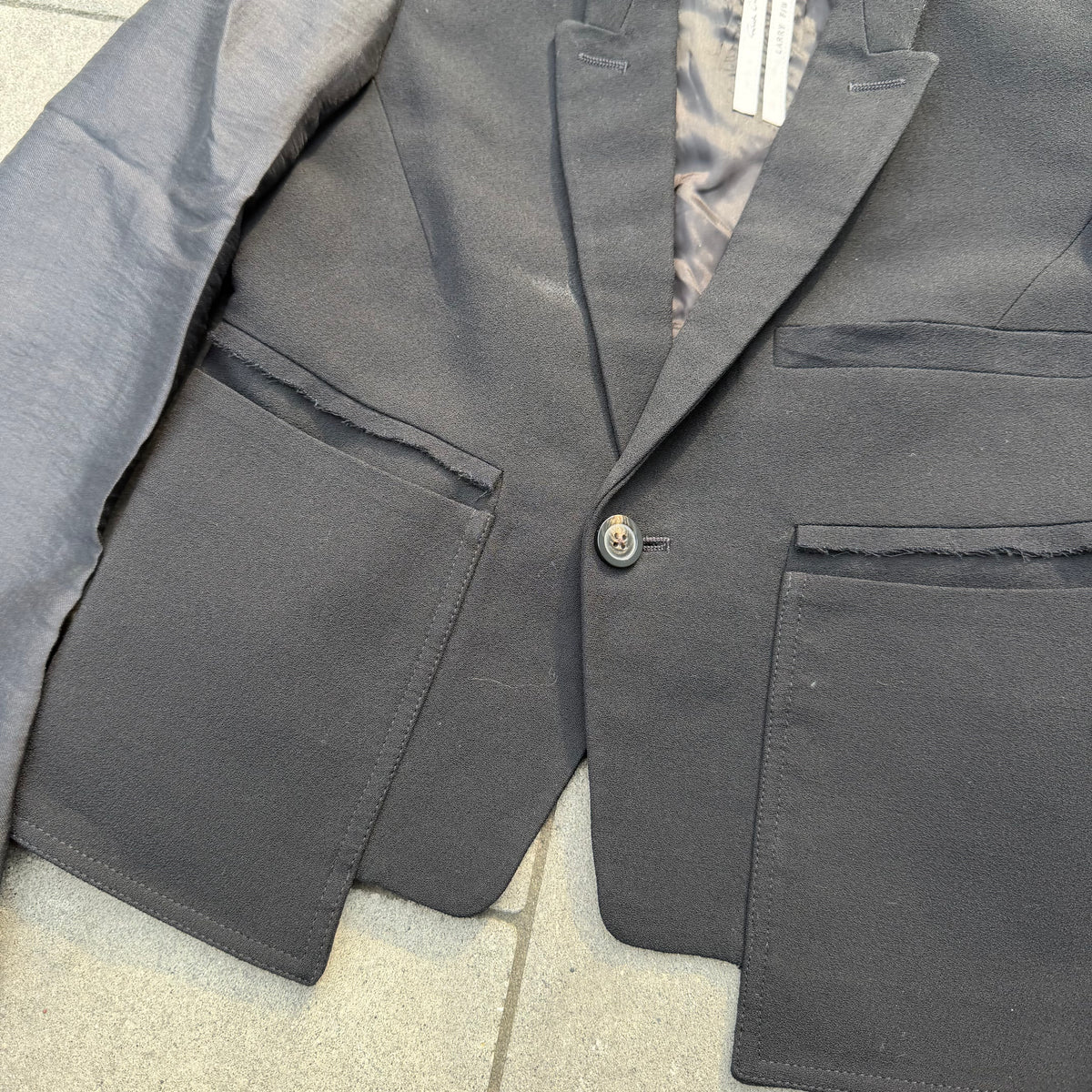 FW19 Rick Owens 'Larry' Cropped Blazer