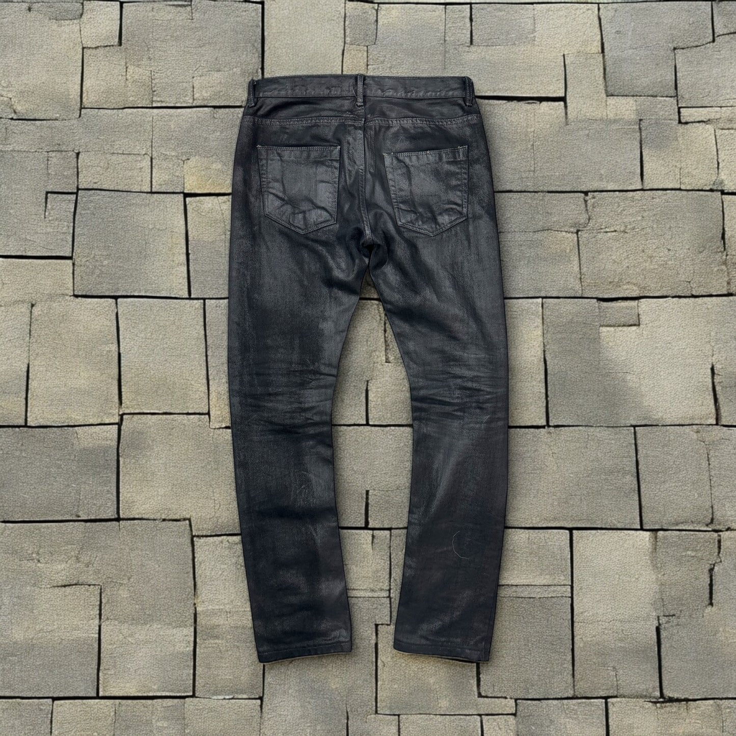 Rick Owens Olmar & Mirta Waxed Detroit Cut Denim