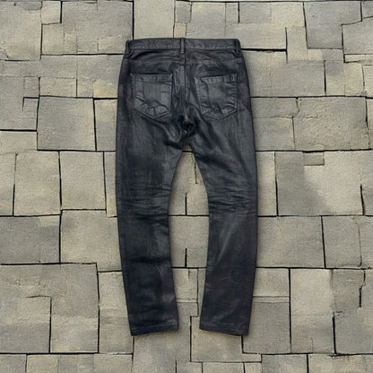 Rick Owens Olmar & Mirta Waxed Detroit Cut Denim