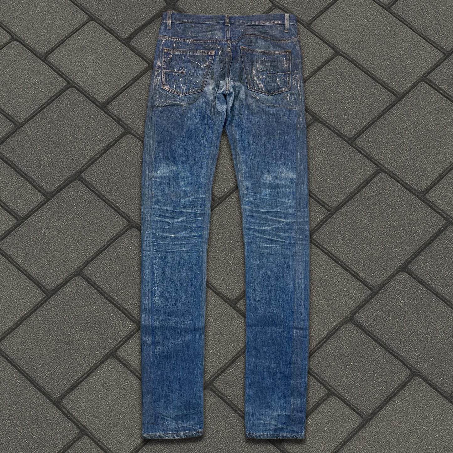 SS07 Dior Homme Blue Waxed Luster Denim