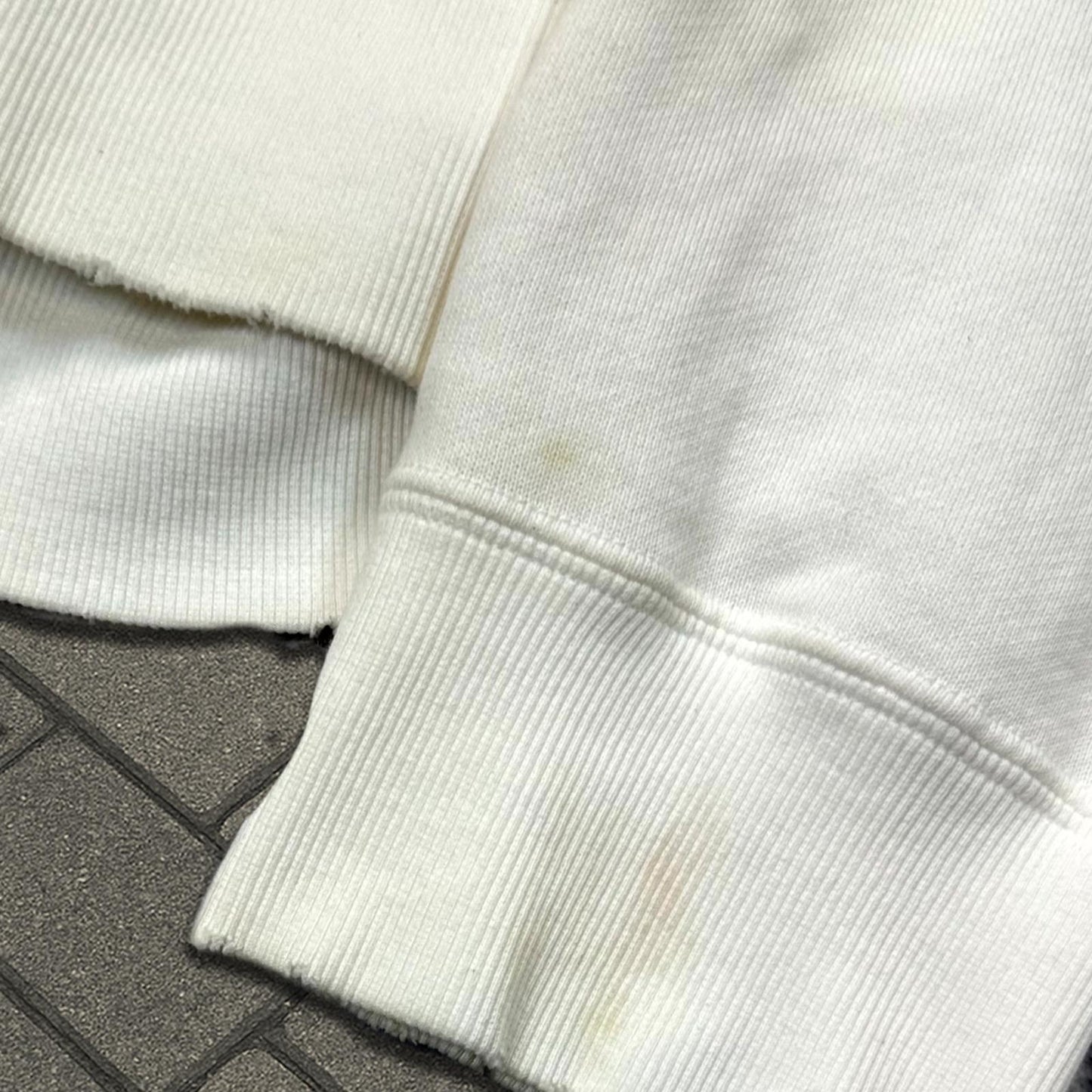 SS04 Number Nine White Double Skull Crewneck