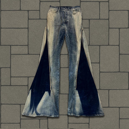 SS23 Rick Owens Mineral Pearl Bolan Banana Cut Denim
