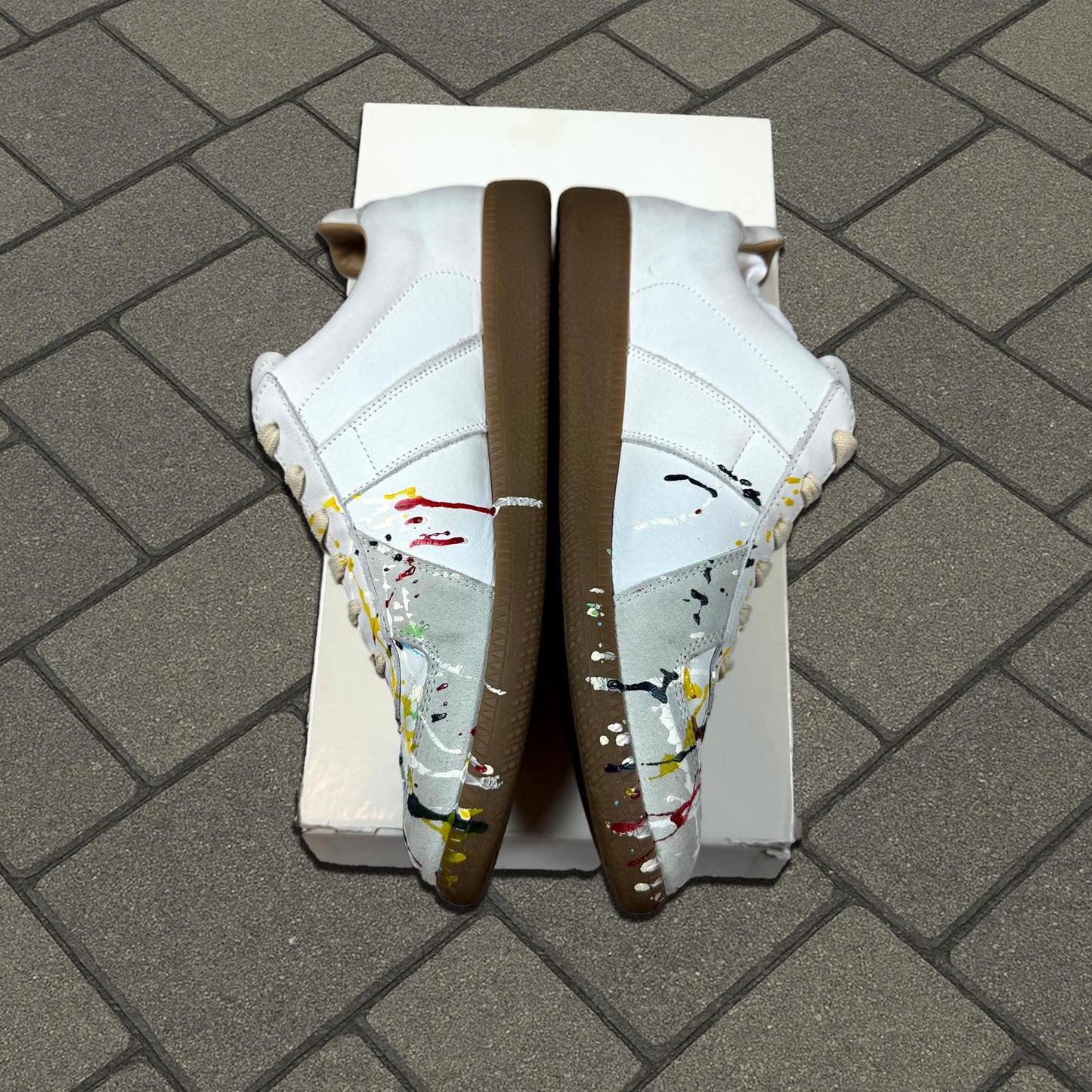 Maison Margiela White Paint Splatter Gat