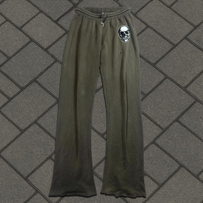 SS04 Number (N)ine Brown Double Skull Sweatpants