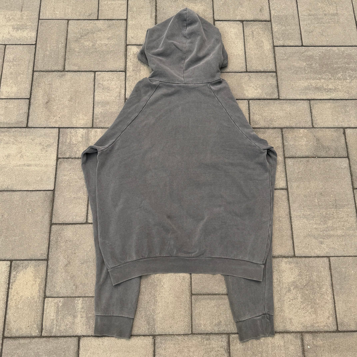 AW04 Raf Simons Grey/Seafoam Reverse Paisley Hoodie