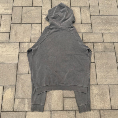 AW04 Raf Simons Grey/Seafoam Reverse Paisley Hoodie