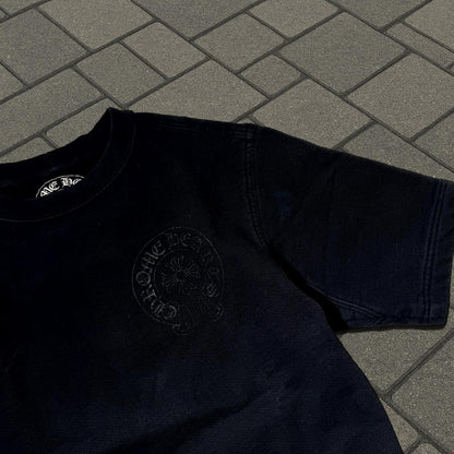 Chrome Hearts Black Raglan Horseshoe Tee