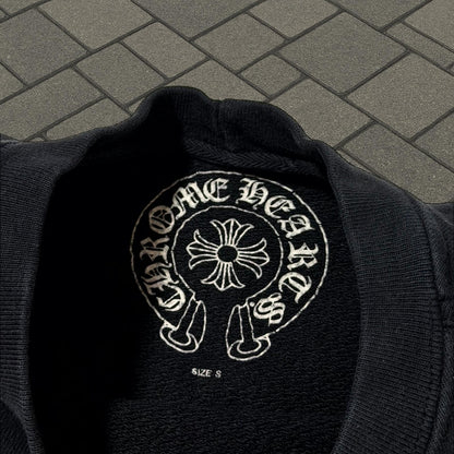 Chrome Hearts Black Raglan Horseshoe Tee