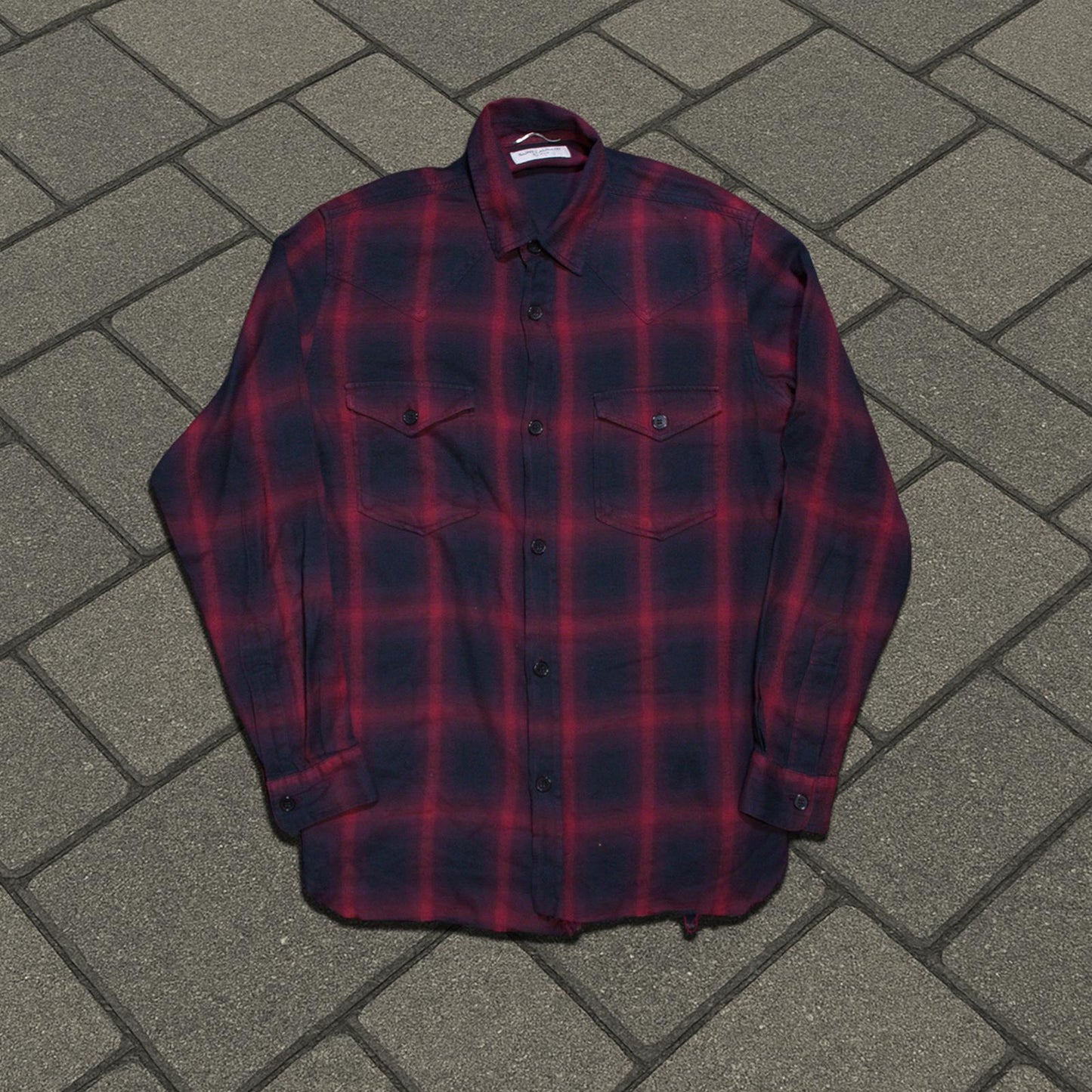 SS15 Saint Laurent Paris Red Flannel