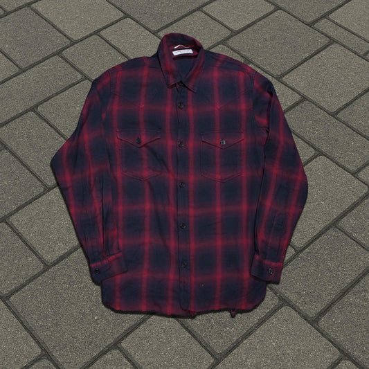 SS15 Saint Laurent Paris Red Flannel
