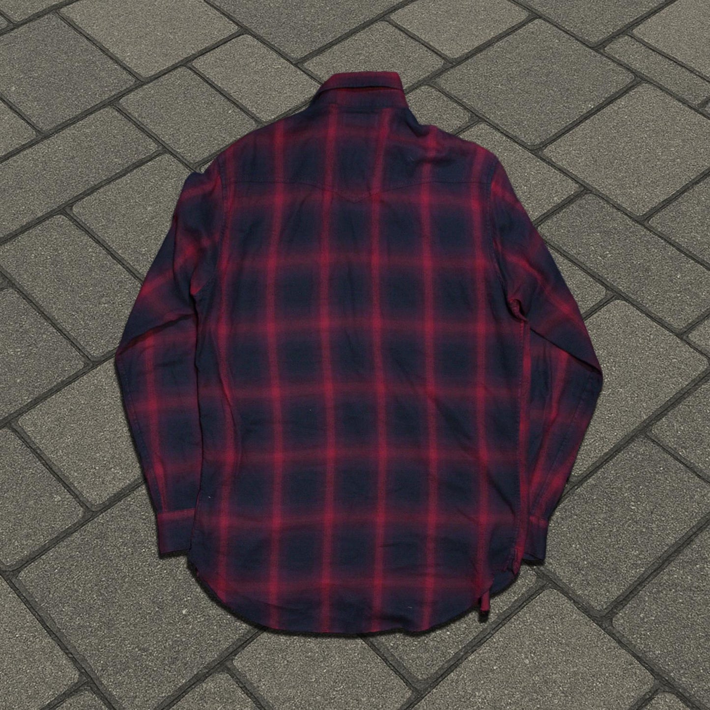 SS15 Saint Laurent Paris Red Flannel