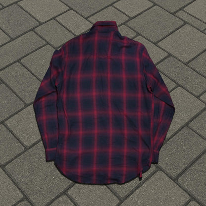 SS15 Saint Laurent Paris Red Flannel