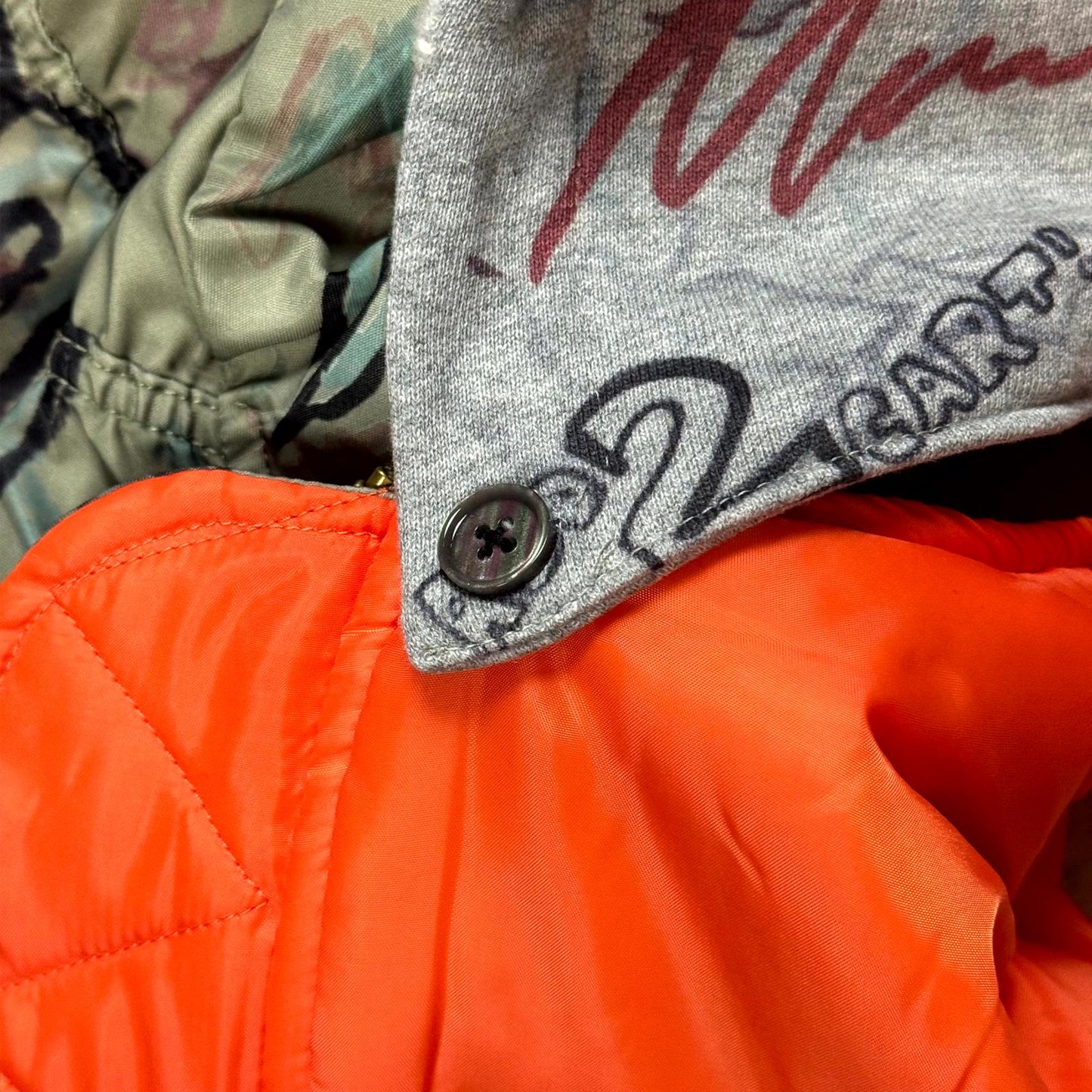 Mowalola Graffiti Hooded Bomber Jacket