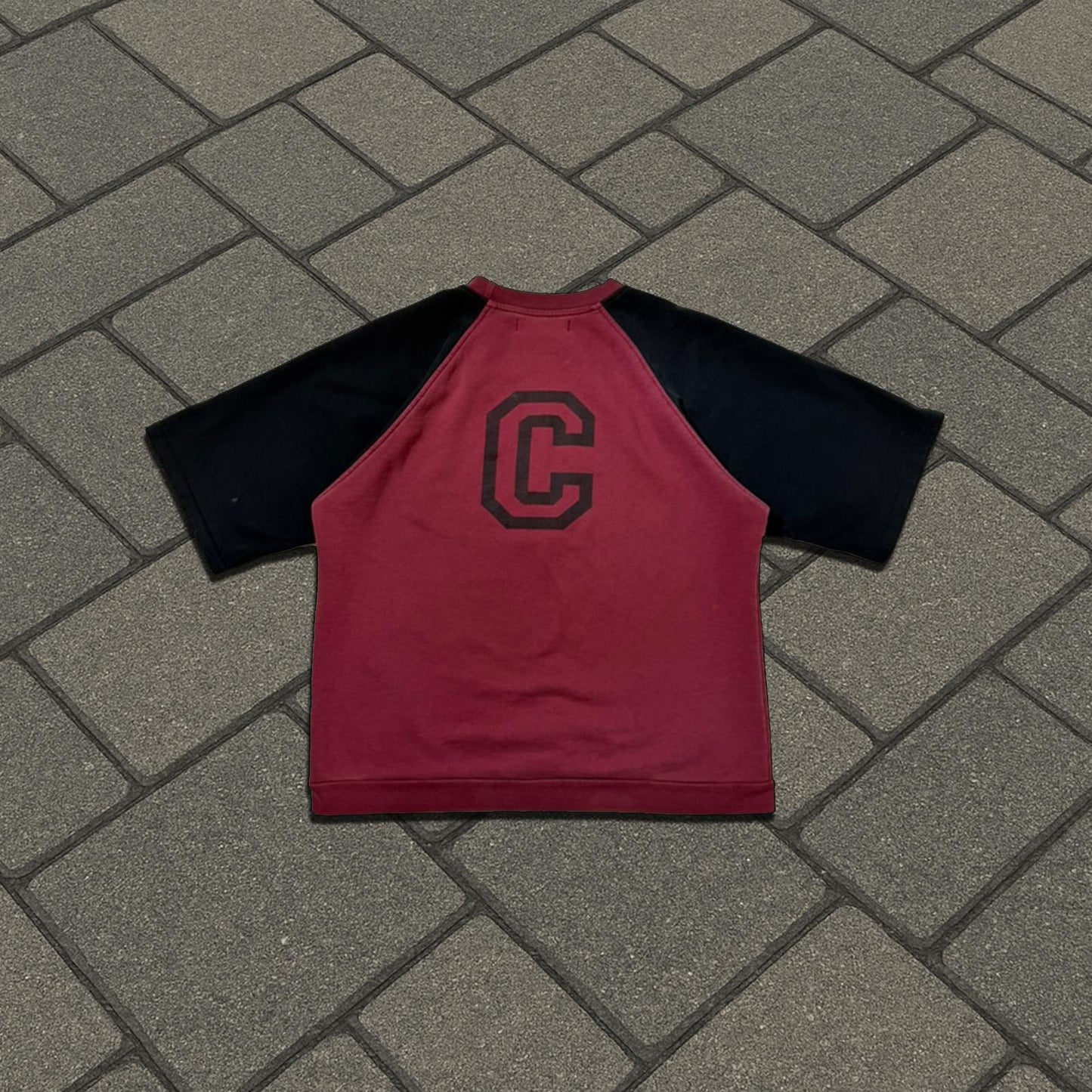 AW02 Raf Simons Red Virginia Creeper Raglan Shirt