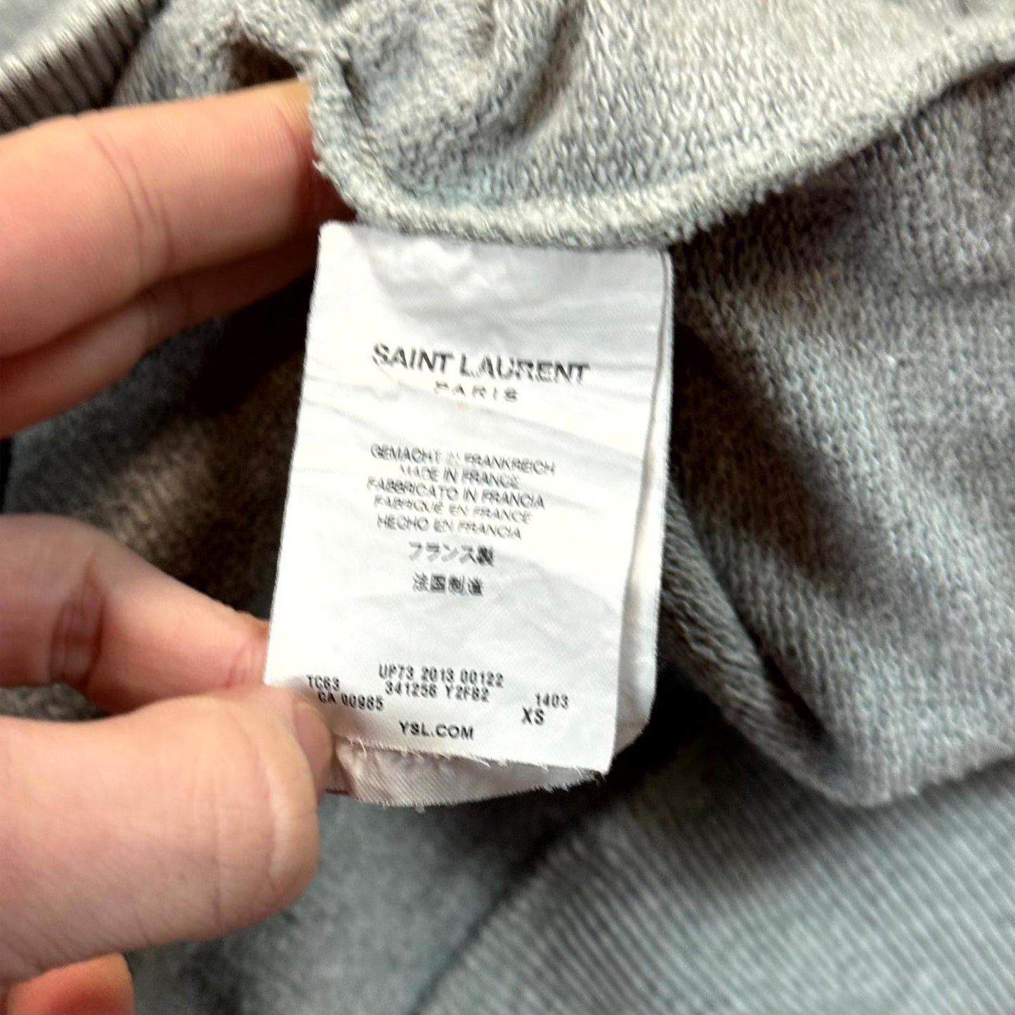 FW13 Saint Laurent Paris Chain Crewneck