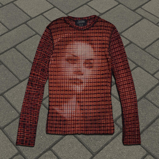 AW01 Jean Paul Gaultier Greta Garbo Mesh Longsleeve
