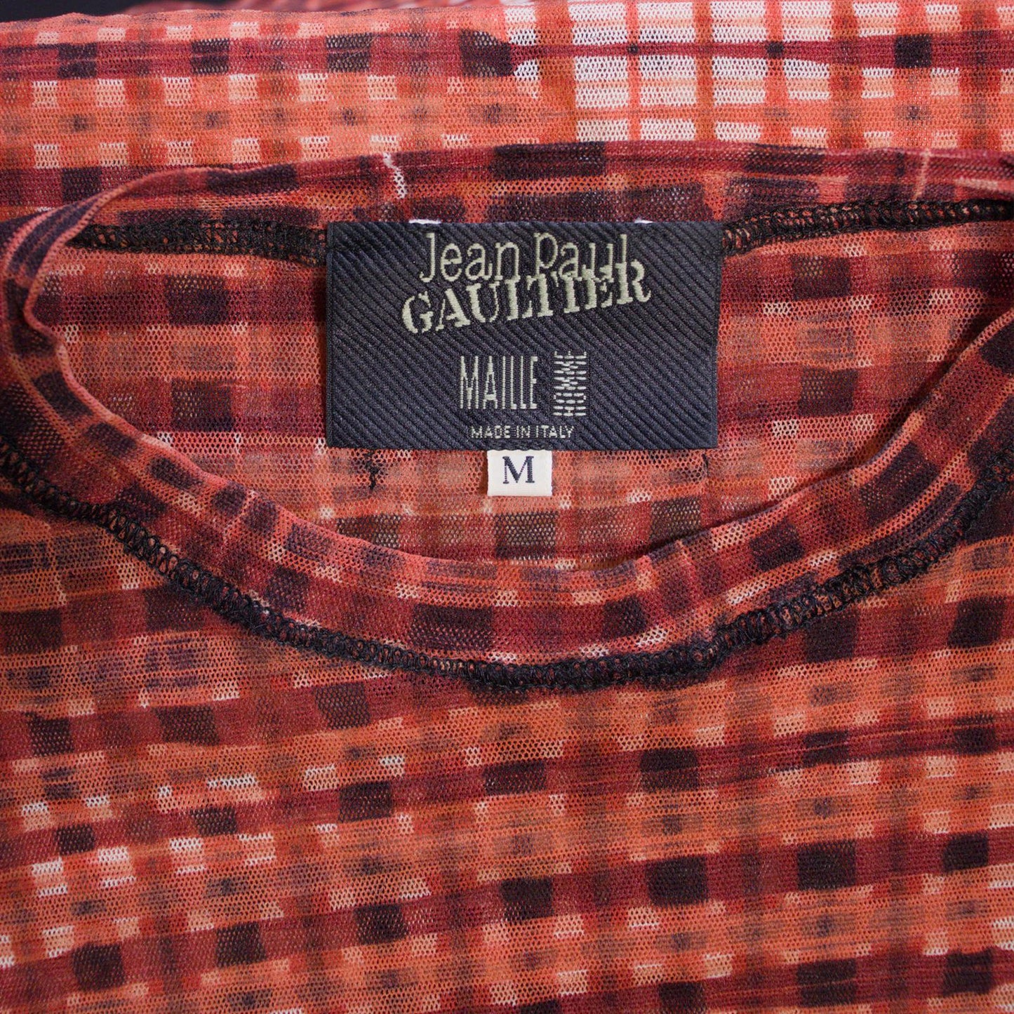 AW01 Jean Paul Gaultier Greta Garbo Mesh Longsleeve
