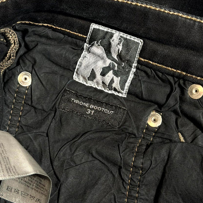 Rick Owens Black Tyrone Bootcut Denim