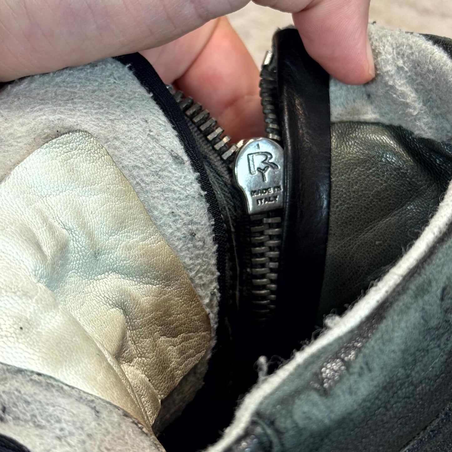 AW06 Rick Owens Pigskin Dunks