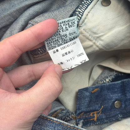 AW05 Dior Homme Green Wax Luster Denim