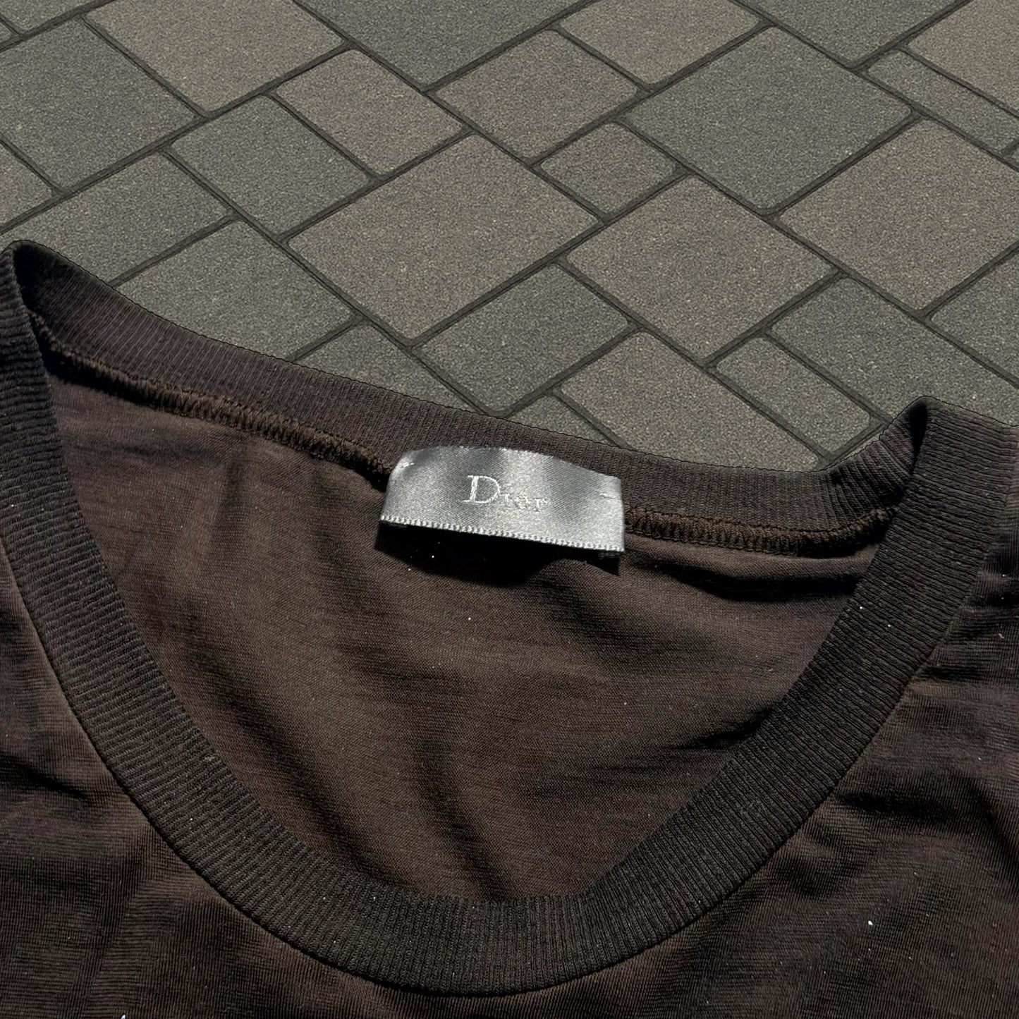 AW05 Dior Homme Brown Glitter Tee