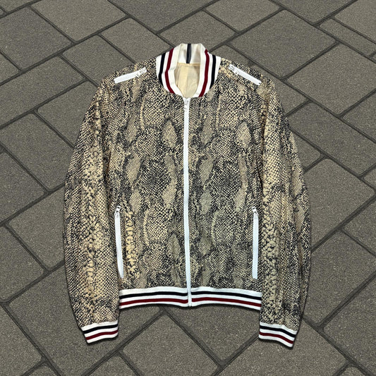 SS06 Dior Homme Python Print Silk Bomber Jacket